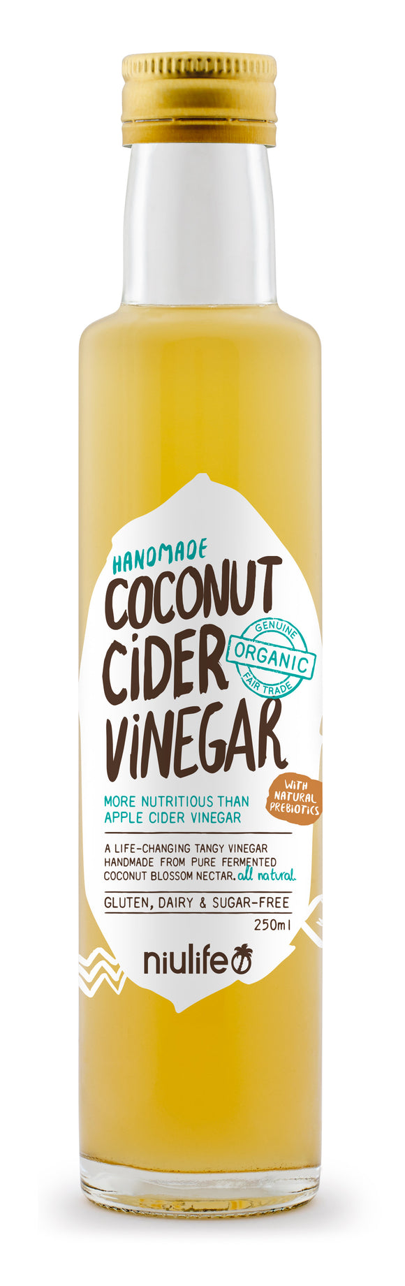 Niulife Organic Coconut Vinegar (250ml) - mrs-free-singapore