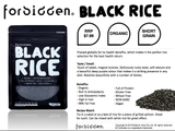 (6 X 500g) Forbidden Foods Organic Black Rice (Non-GMO) (500g)Free Shipping! - mrs-free-singapore