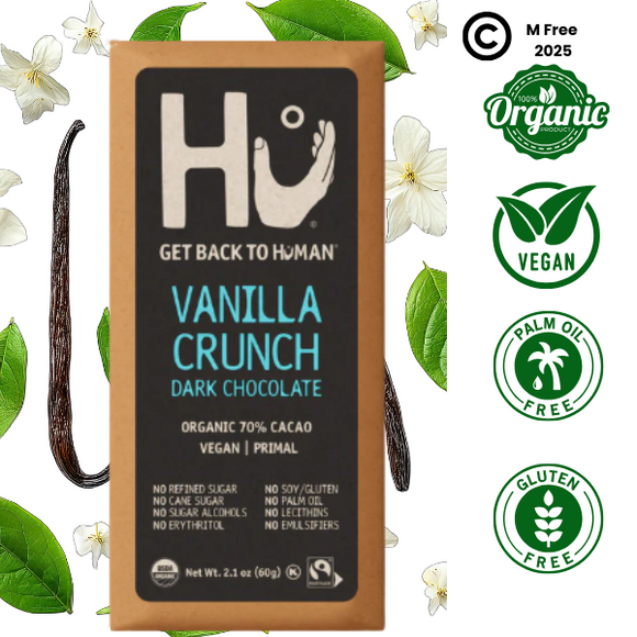 Hu Organic Vanilla Crunch Dark Choc (60g)