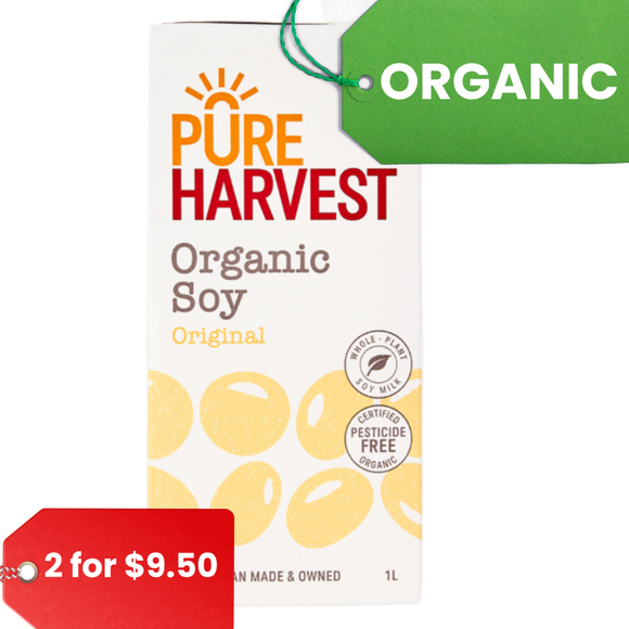 Pure Harvest Soy Milk Original (1 litre)