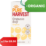 Pure Harvest Soy Milk Original (1 litre)
