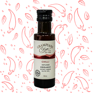 Grampians CHILLI INFUSED ORGANIC EXTRA VIRGIN OLIVE OIL *PRE-ORDER ITEM. WA 8687 2051