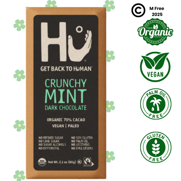 Hu Organic Crunchy Mint Dark Choc (60g)