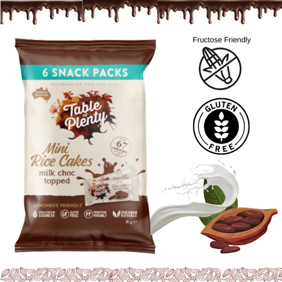 Table of Plenty Milk Choc Mini Rice Cakes (84g)(Carton Sale) (NEW!)