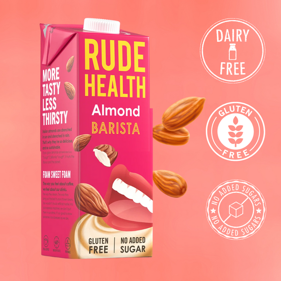 Rude Health Almond Barista Milk  (1 litre)