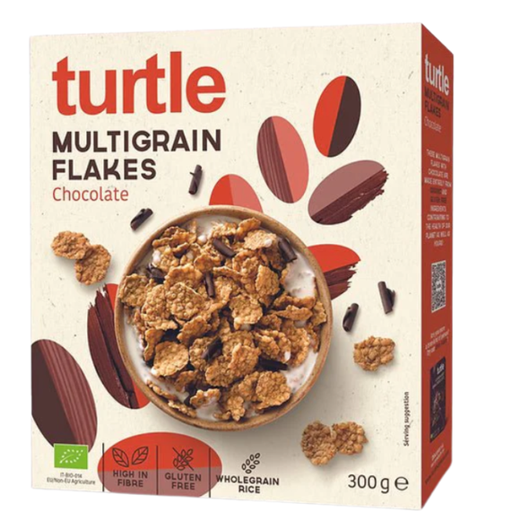 Turtle Multigrain Flakes Chocolate 400G
