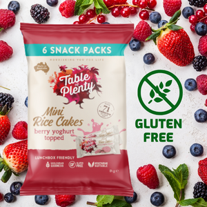 Table of Plenty Mini Rice Cakes – Triple Berry Snack Pack (84g) (NEW!)