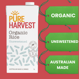 Pure Harvest Rice Milk Unsweetened 1 litre
