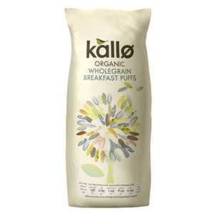 Kallo GF Organic Wholegrain Puffed Rice Cereal 225G