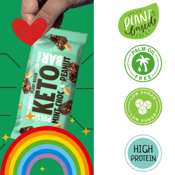 Pulsin Keto Bar Mint Choc Peanut (50g)