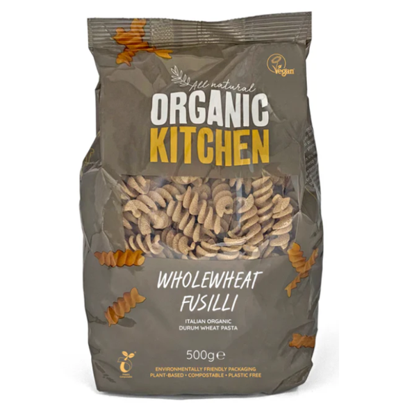Organic Kitchen Wholewheat Fusilli (500G)