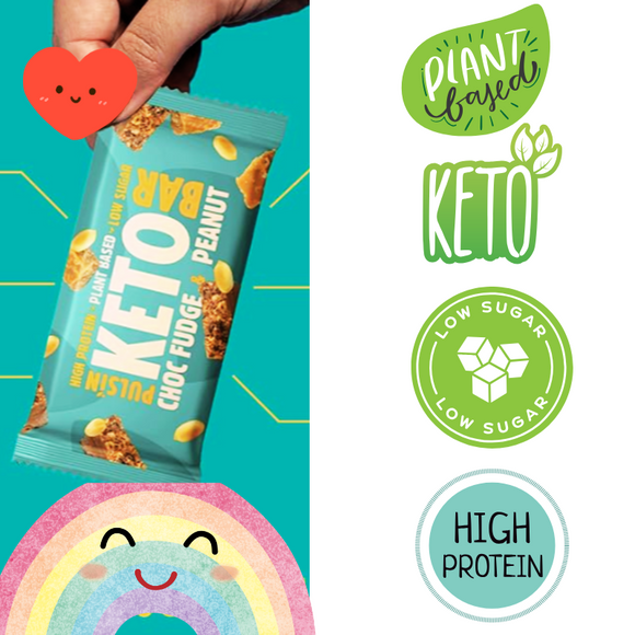 Pulsin Keto Choc Fudge Peanut (Low Sugar-Gluten Free) (50g)