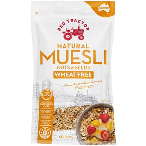 Red Tractor Natural Muesli Nuts Seeds Wheat Free (500g)