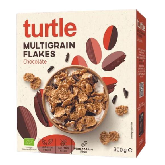Turtle Multigrain Flakes with Dark Choc (300G)