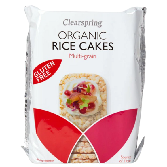 Clearspring Organic Rice Cakes MultiGrain (130G) (8FEB26)