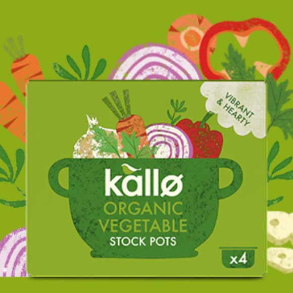 Kallo Organic Vegetable Stock Pots (24gX 4)
