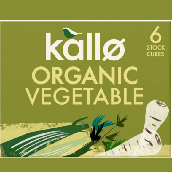 Kallo Organic Vegetable Stock Cubes (66g)