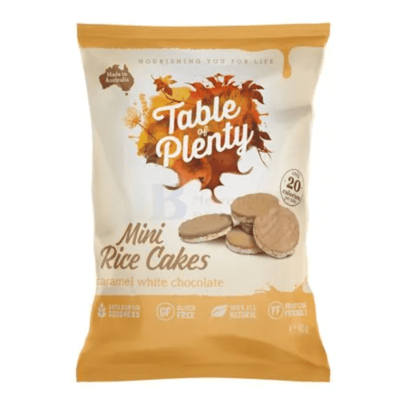 Table of Plenty Mini Rice Cakes – Caramel White Chocolate (60g)