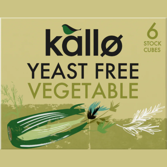 Kallo Yeast Free Vegetable Stock Cubes (66g)