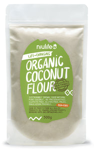 Niulife Organic Coconut Flour In Pouch (500g) - mrs-free-singapore