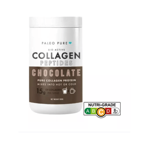 Paleo Pure Bioactive Collagen Peptides - Chocolate (300g) (10 Sep 2023) 2 for $49.90