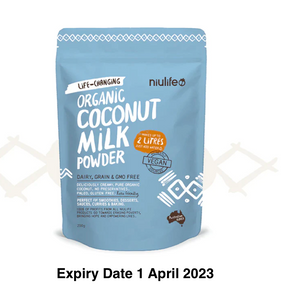 Sample Sale - Niulife Coconut Milk Powder - Certified Organic 200g (Expiry Date 1 April 23)