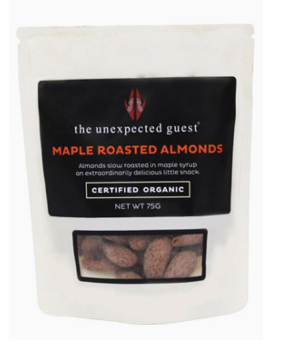 The Unexpected Guest Maple Roasted Almonds 75G - mrs-free-singapore